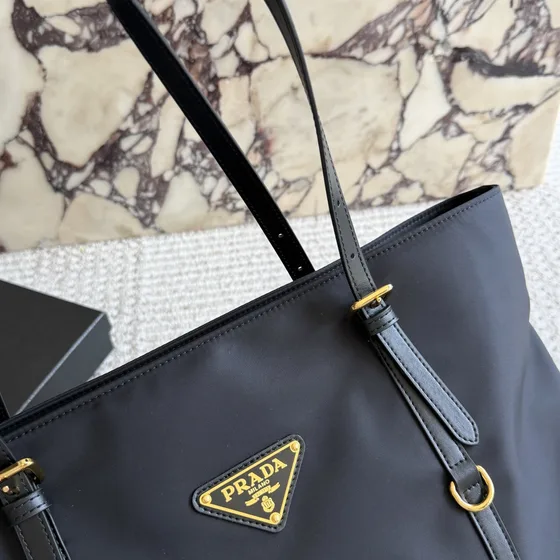 Prada Re-Nylon Tote Bag Black Tote Bag