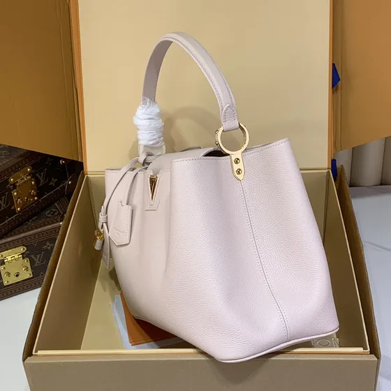 Louis Vuitton Capucines Beige Top Handle