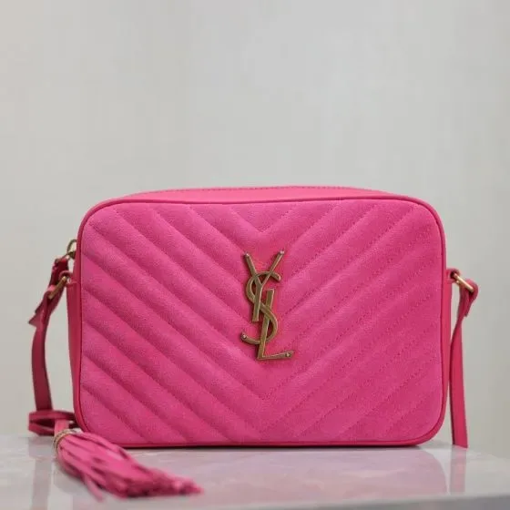 YSL Lou Camera Bag Hot Pink Crossbody
