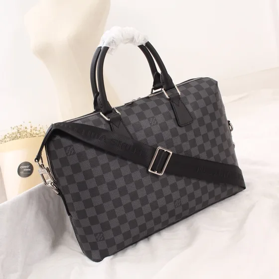 Louis Vuitton Port Documents Voyage Graphite Crossbody