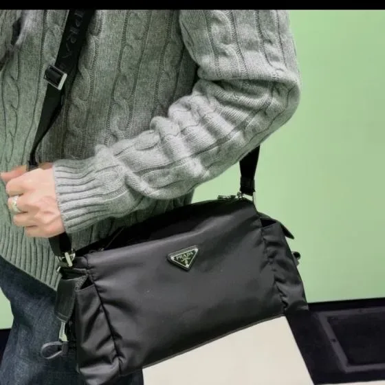 Prada Re-Nylon Shoulder Bag Black Shoulder Bag