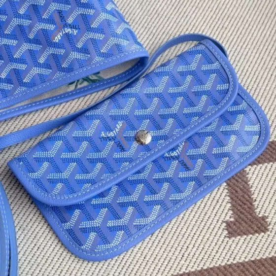 Goyard Saint Louis Pouch Blue Pouch