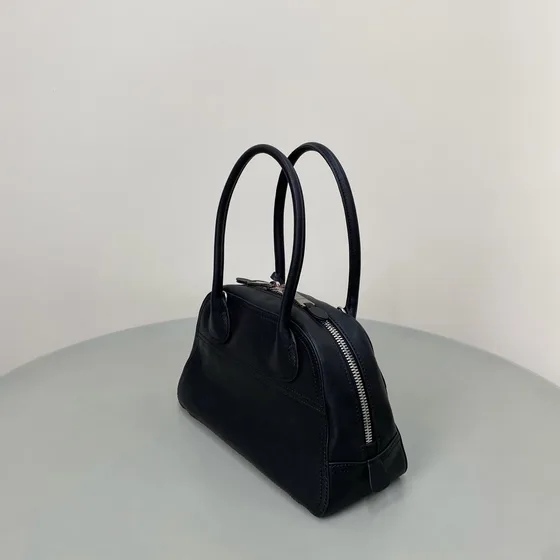 Miu Miu Leather Top-Handle Bag Black Top Handle