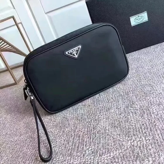 Prada Re-Nylon Pouch Black Pouch