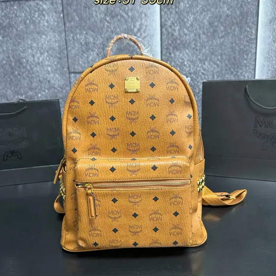 MCM Stark Sac à dos Light Rose 31*39cm Sac à dos