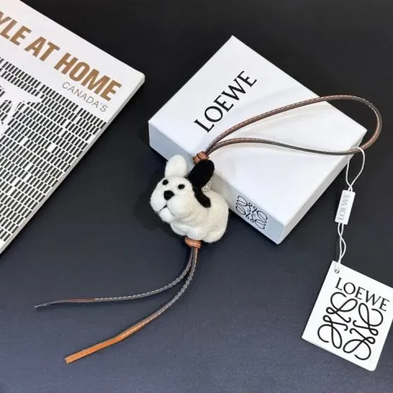 Loewe Bunny Charm White Pouch