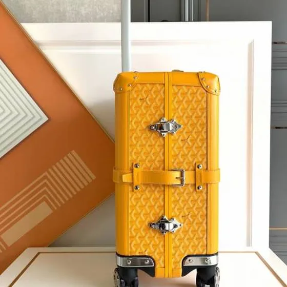 Goyard suitcase Yellow travel Yellow Goyardine