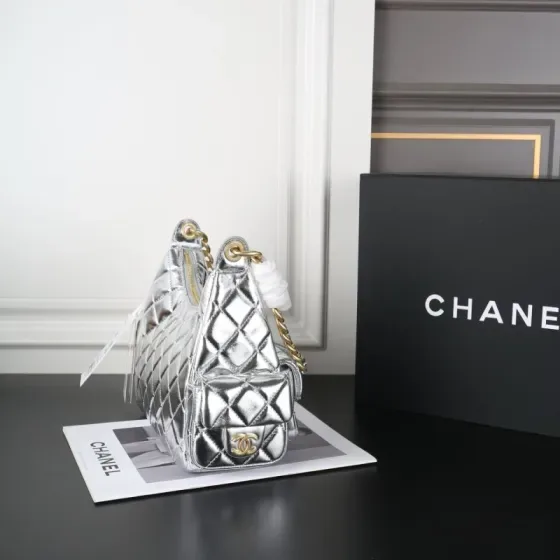 Chanel Hobo Bag Silver Hobo
