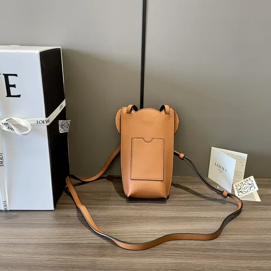 Loewe Elephant Pocket Warm Desert Crossbody