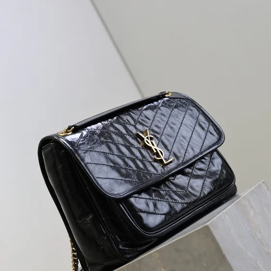YSL Niki أسود Shoulder Bag
