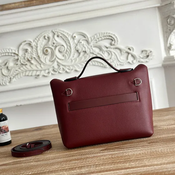 Hermes Kelly 24/24 Mini Bordeaux Manico