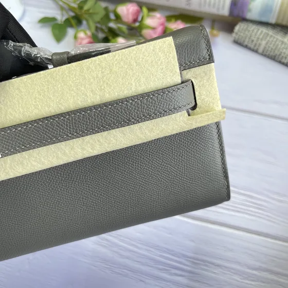Hermes Kelly Long Portefeuille Gray Portefeuille
