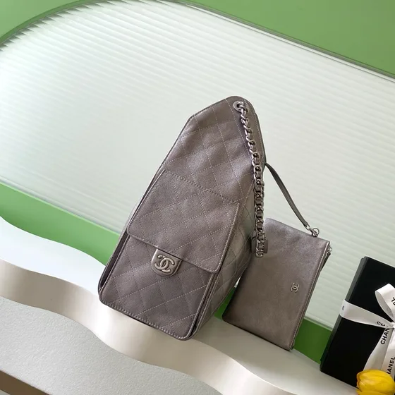 Chanel 25 Bag Silver Shoulder Bag