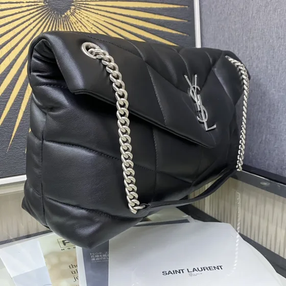 YSL Loulou Puffer Black Shoulder Bag