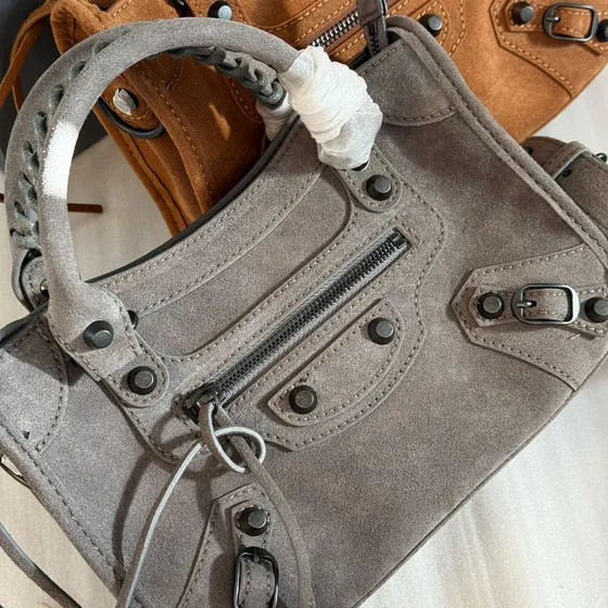 Balenciaga Le Cagole City Bag Grey Top Handle