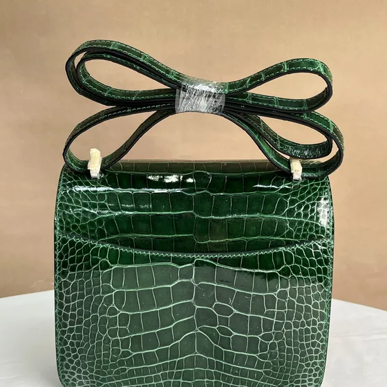 Hermes Constance Dark Green Shoulder Bag