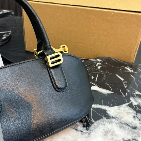 Balenciaga Editor Small Top Handle Bag Black Top Handle