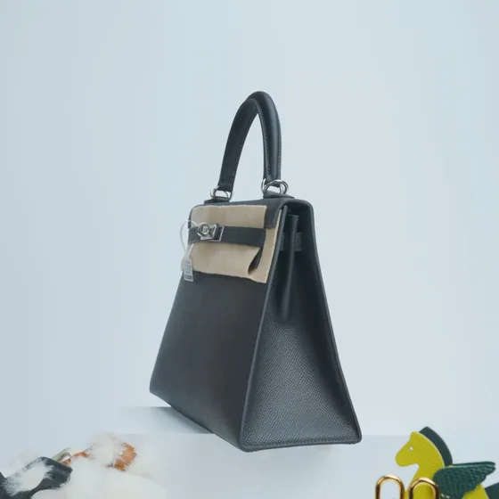 Hermes Kelly Dark Gray Top Handle