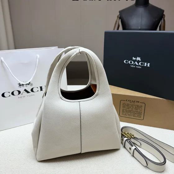 Coach Lana Branco Bolsa de ombro