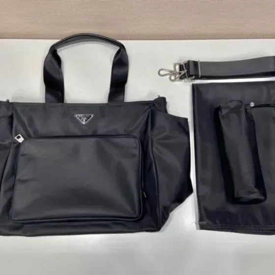 Prada Re-Nylon Baby Tote Bag Black Tote Bag
