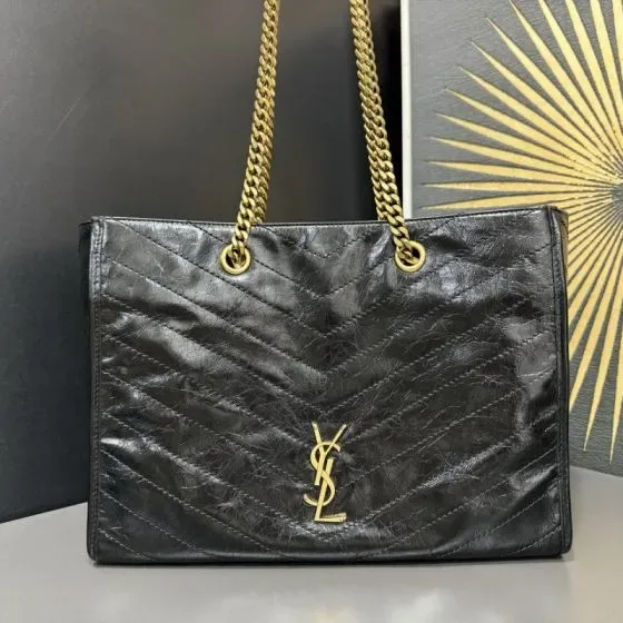 YSL Niki Shopping Bag Black Tote Bag