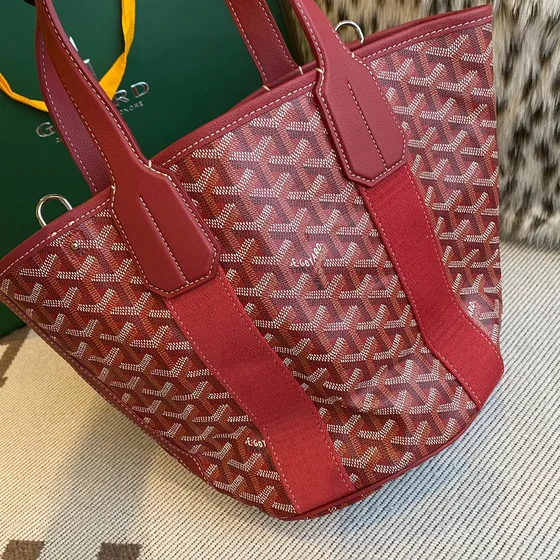 Goyard Belharra Red Tote Bag