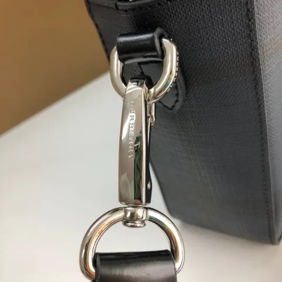 Burberry Briefcase Dark كحلي check business