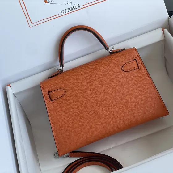 Hermes Kelly Orange Anse supérieure