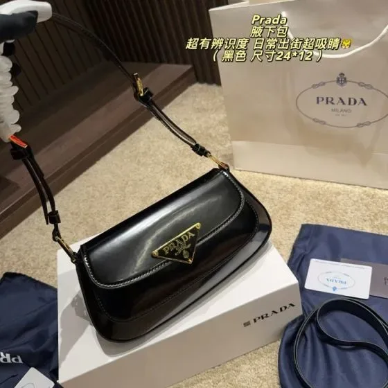 Prada Underarm Shoulder Bag Black 24 12 Shoulder Bag