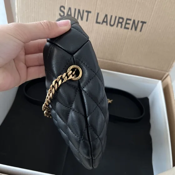 YSL Icare Mini Hobo Bag 871329 Negro 19*12*5cm Hobo
