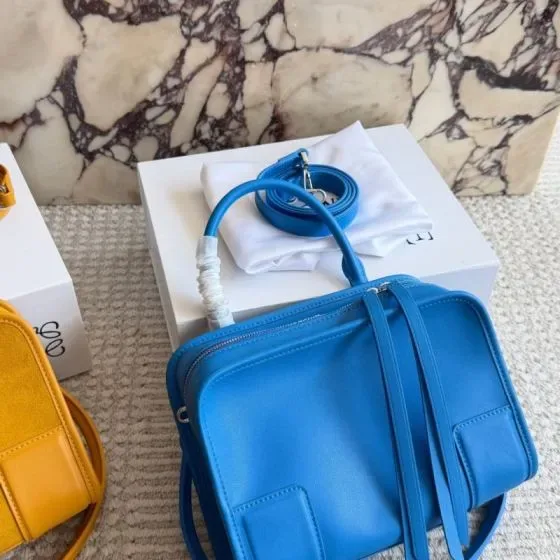 Loewe Crossbody Top Handle Bag Blue Top Handle