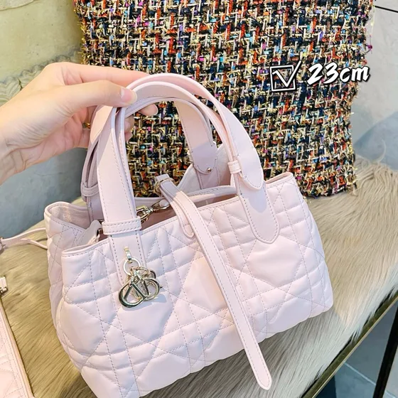 Dior Dior Toujours Merah jambu 23cm Tote Bag