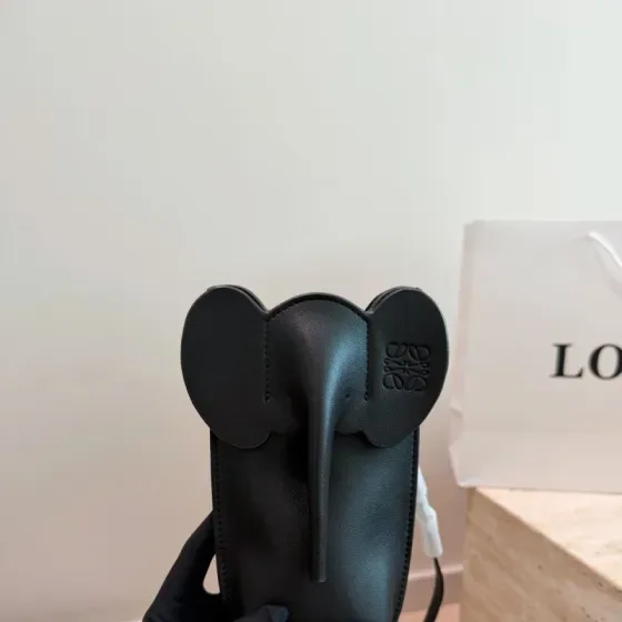 Loewe Elephant Pocket Black Crossbody