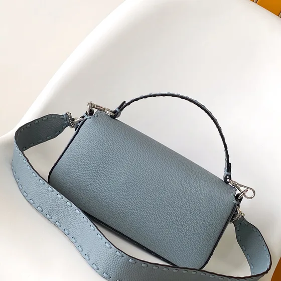 Fendi Baguette Light Blue Top Handle