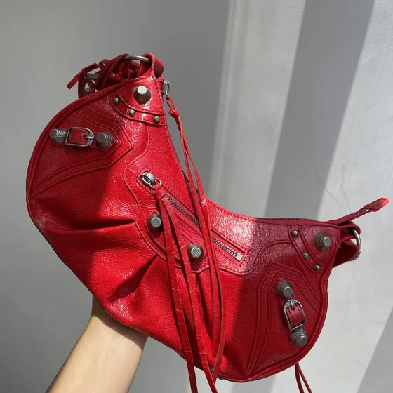 Balenciaga Le Cagole Shoulder Bag Merah Shoulder Bag