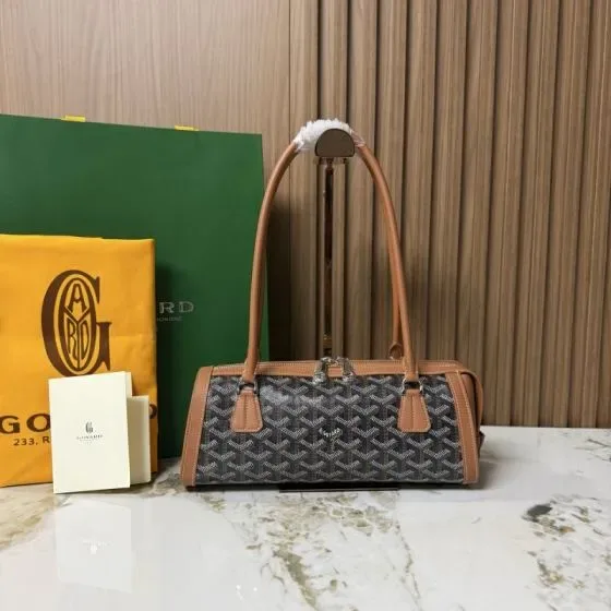 Goyard Saint Martin Bag Black And Tan Shoulder Bag