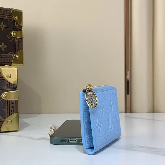 Louis Vuitton Zippy Coin Purse Blue Coin Purse