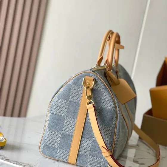 Louis Vuitton Keepall Blue Damier travel