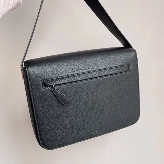 Burberry Saddle Messenger Bag Black Crossbody