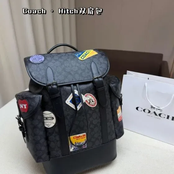 Coach Hitch Black Backpack