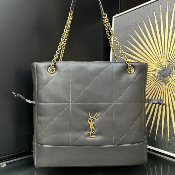 YSL Jamie Shopping Tote Gray Tote Bag