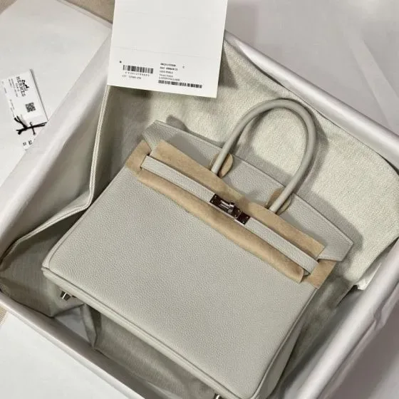 Hermes Birkin 25 Light Gray 25cm Top Handle