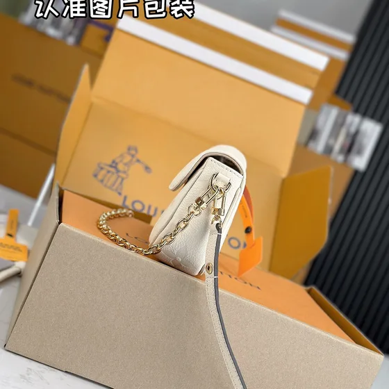 Louis Vuitton Tegnebog On Chain Ivy Hvid Woc