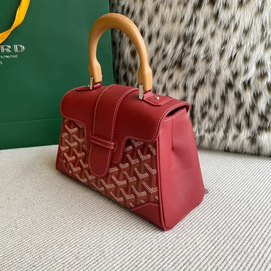 Goyard Saïgon Mini Structure Rød Tophåndtag