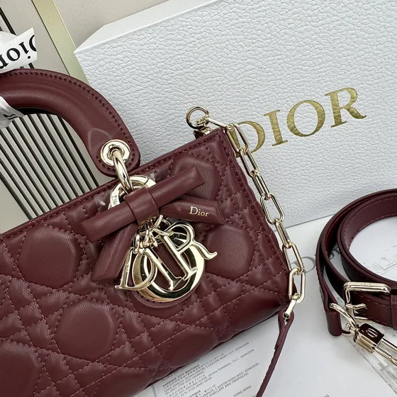 Dior Lady D-Joy Burgund 22cm Henkel