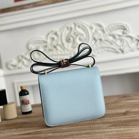 Hermes Constance Light Blå Crossbody