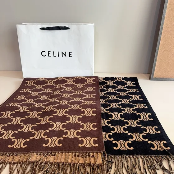 Celine Triomphe Scarf Marrom Scarf