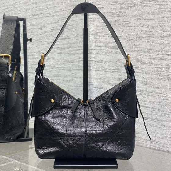 Dior Diorstar Hobo Bag With Chain Nero Hobo