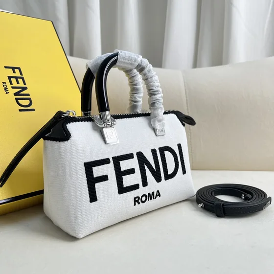 Fendi By The Way Mini White Top Handle