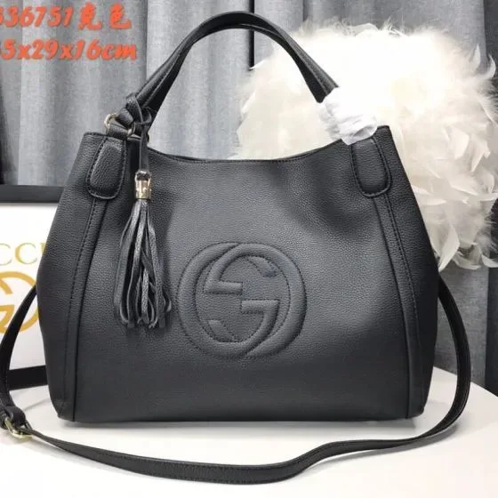 Gucci Soho Shoulder Bag Black 25x29x16cm Shoulder Bag